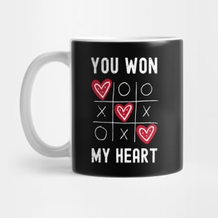 You won my heart Tic Tac Toe Valentine's Day 2021 Funny gift Mug